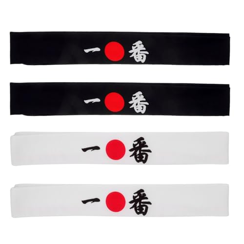 Cinta pelo karate para evitar sudor en los ojos diademas de chef ajustables pack de 4