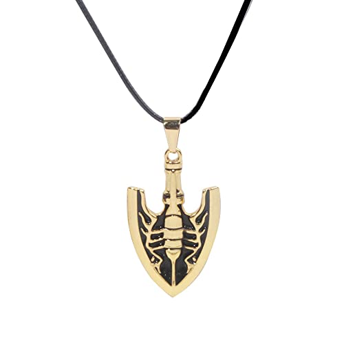 JJBA JoJo Stand Insect Arrow Necklace - Jolyne Jotaro Red Stone of Aja Anime Chains - Christmas Cosplay Gifts for Women Men and Fans (Stand Insect Arrow)
