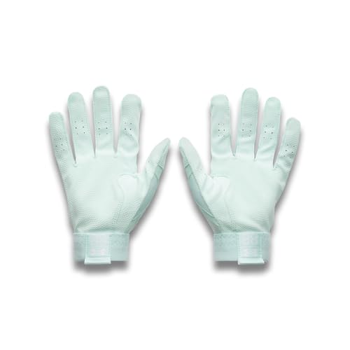 Under Armour Boys Youth Clean Up Baseball Gloves (791) Aqua Float/Aqua Float/Metallic Silver Small