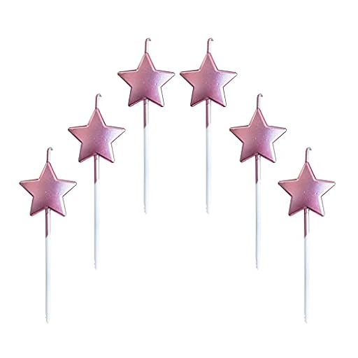 Velas de Cumpleaños en Forma Estrella,6 Pcs Velas únicas para Decorar Pastel de Fiesta di Cumpleaños y Bodas,Velas Decorativas para Decoración un Tarta,Oro Rosa | Ya disponible en tu tienda friki favorita! En mundofriki.es!