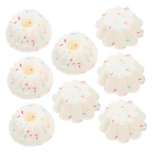 VALICLUD 8pcs Silicone Baking Cups Silicone Cake Pan Muffin Pan Molds Cake Baking Tray Cupcake Mold Reusable Muffin Liners For Bread Dessert Egg Tarts