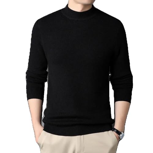 Men' Sweater Half Turtleneck Men Sweaters Knit for Male Youth Slim Knitwear Man