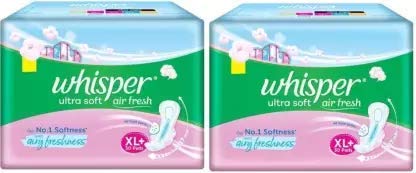 Whisper Ultra Soft 2 Pcs Sanitary Pad (Pack of 2)