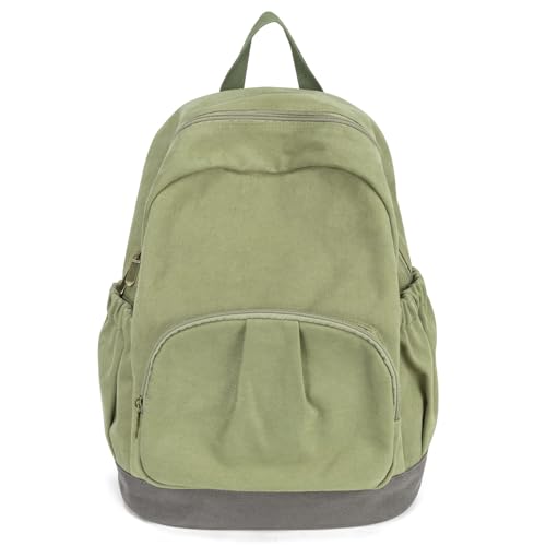 Image of Canvas Backpack for Women Travel Backpack for Men Vintage Bookbag Style for Casual Daypack Backpacks