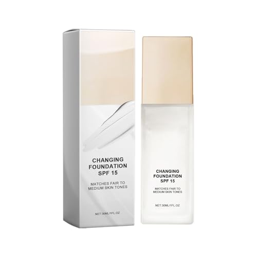 Base De Maquillaje Mágica Que Cambia De Color, Corrector Hidratante De Cobertura Media Y Completa De 30 Ml, Hidratante, Resistente Al Agua, Ligero Y De Larga Duración