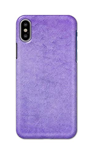 Image of Plain Purple Hard Back Case Cover for Apple iPhone X /iPhone 10 / iPhone Ten /iPhone Xs Back Cover -(J5) VNS2226