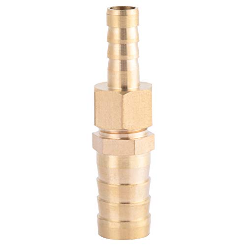 BORDSTRACT Conector de manguera reductor de latón, 8 mm a 14/16/19/25 mm Conector de enchufe reductor de cola de manguera de ajuste de latón para conectar dos diámetros de tubería diferentes(8-19mm) Cover