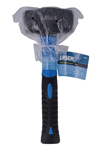 Laser 8610 Club Hammer 3lb, Black (Head), Blue (Handle) - Image 3