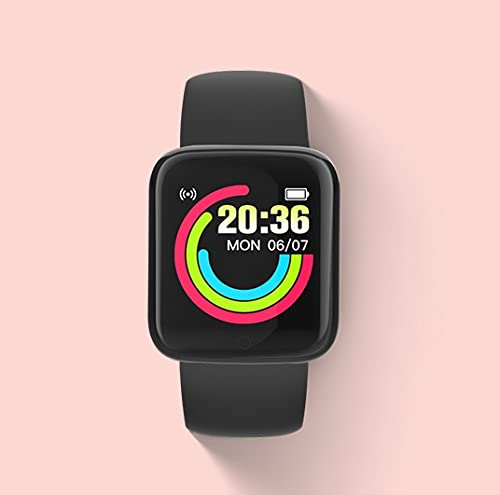 Smart Watch Blood Pressure Monitor Fitness Tracker Call and Massage Notification D20 Y68 Bracelet (Black)