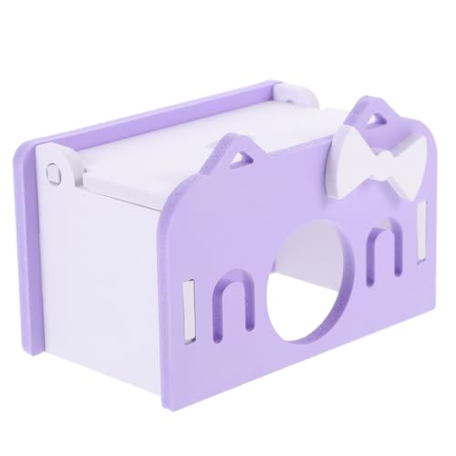 UKCOCO Nido para Hámster Pequeño Refugio de Escalada y Escondite de Plástico Violeta para Jaula Suministros para Mascotas Pequeños y Roedores