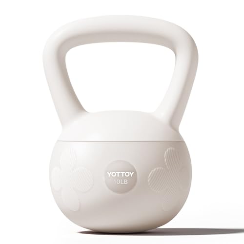 YOTTOY Soft Kettlebell for Home Workouts, Anti-Slip Wide Handle Strength