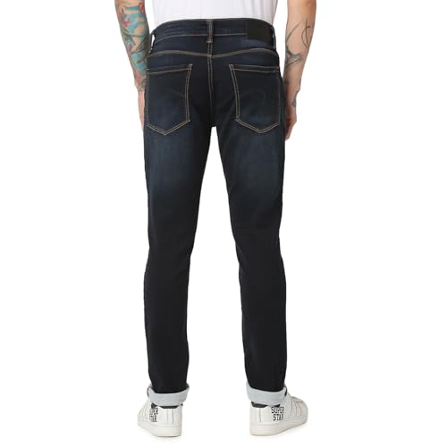 Image of Spykar Men's Slim Fit Low Rise Casual Jeans