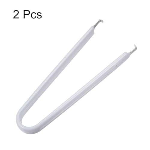 Image of uxcell IC Puller Chip Extractor Stainless Steel with Insulated Vinyl Grip White 2 Pack