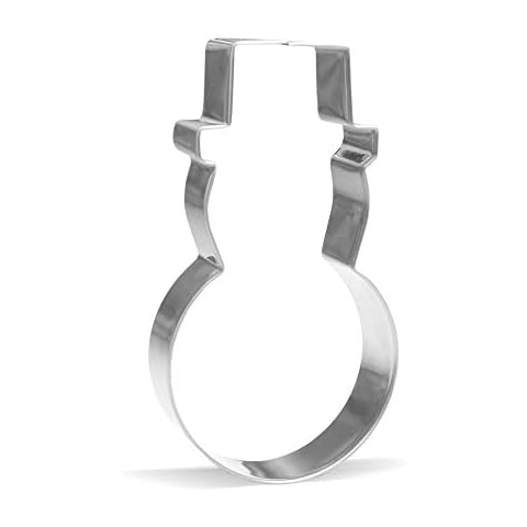 5.2 inch Snowman Cookie Cutter – Stainless Steel Cover