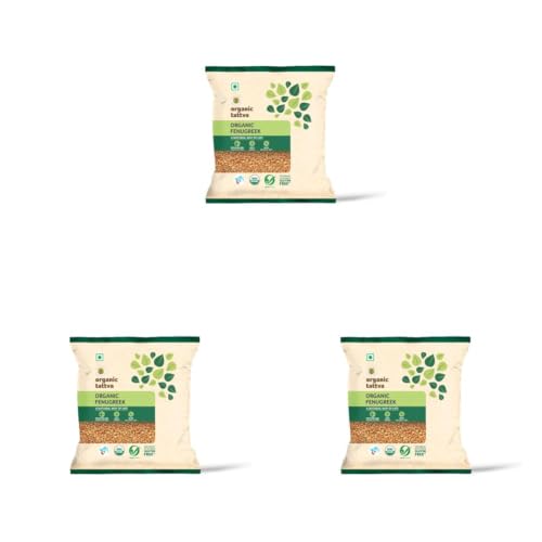 Image of Organic Tattva Fenugreek Seeds 100gm | Methi Dana Seeds Organic Whole Indian Spice | Fresh Natural Whole Seed for Cooking, Pickles & Seasoning (Pack of 3)