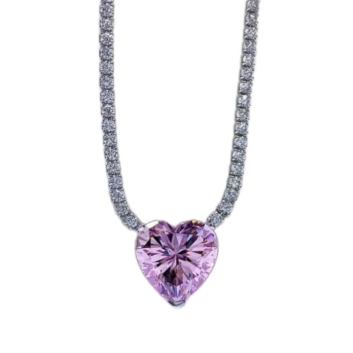 Collier Moissanite cœur 12 mm pour un éclat digne des plus grands joailliers
