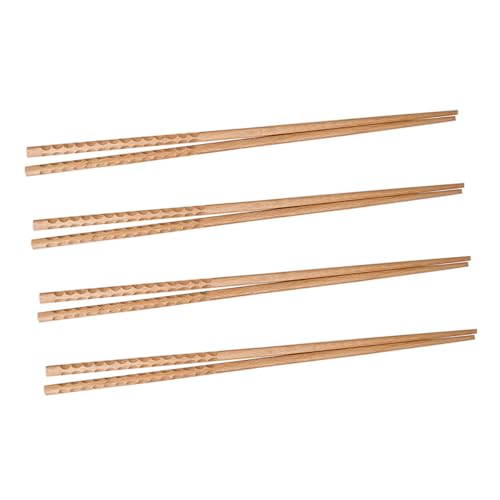 Palillos de madera largos para olla caliente pack de 4 pares de 42 cm PRETYZOOM 2