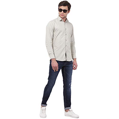 Image of TAHVO Men's Regular Fit Long Sleeves Cotton Formal Shirt