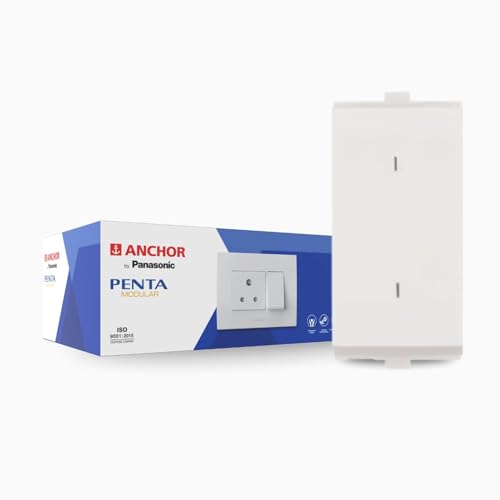 Image of Anchor by Panasonic Penta Modular 6AX Two Way Switch, 1M Switch for Low to Medium Home Appliances (White, 65002)