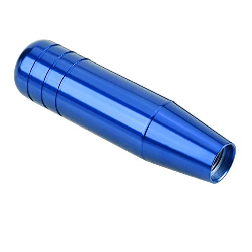 Car Gear Shift Knob Universal Aluminum Alloy Car Manual Gear Shift Knob Handle Shifter Lever 13Cm(Blue) For Shift Knob 13Cm Gear Knob Gear Shift Knob Blue Shifter Handle Manual Shift Knob Wanheyao Car #TOP5