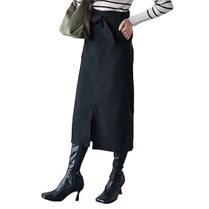 ［神戸レタス］ スカート 裏微起毛 タイトスカート ストレッチ 秋 冬服 防寒対策 あったかスカート レディー..." 