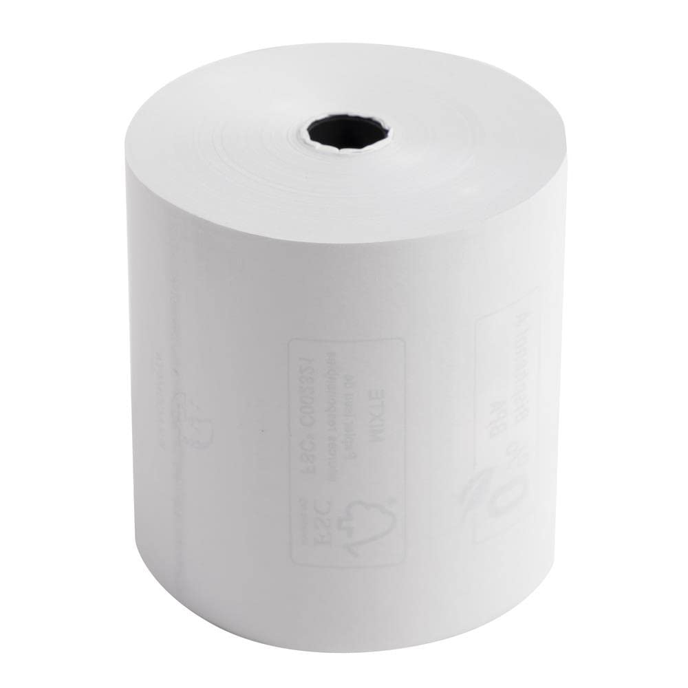EXACOMPTA Lot de 30 Bobines pour tickets de caisse 80x72mm - 76m - 1 pli thermique 48g/m2