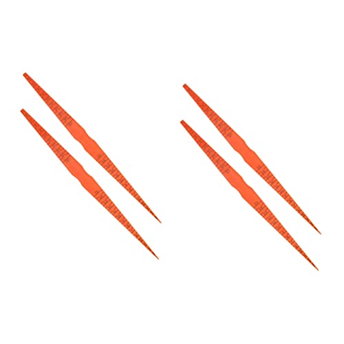 TOPPERFUN 2sets Car Door Trim Gauge Automotive Tools Engine Door Measuring Ruler for Easy Alignment 2pcs*2