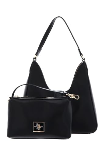 Sac à épaule U.S. POLO ASSN. Margaret style hobo souple noir