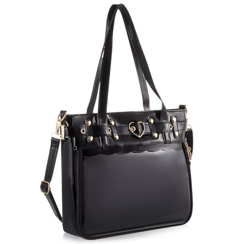 Image of Sanwuta Black Ita Bag with Insert, Large Ita Messenger Bag, Anime Pin Display Tote for Anime Kpop Fans, Japanese Cosplay