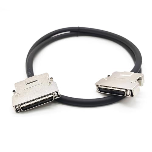 Elecbee SCSI 50 Pin maschio a maschio CN vite diritta serrature spina a fermo blocco presa per cavo 1meter