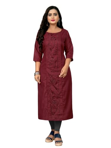 Image of Women's Embroidered Plus Size Kurtis