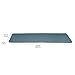 Amazon Basics Extra Thick Exercise Yoga Gym Floor Mat with Carrying Strap, Cyan, 74 x 24 x .5 Inches