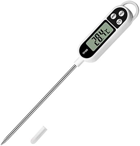 Meat Food Candy Thermometer, Probe Instant Read Thermometer, Digital Cooking Kitchen BBQ Grill Thermometer with Long Probe for Liquids Pork Milk Yogurt Deep Fry Roast Baking Temperature
