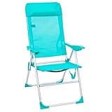 LOLAhome Sillón de Playa Plegable y reclinable de 5 Posiciones de Aluminio...