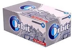 Orbit Sugar Free Chewing Gum, Winterfrost, 140g (Pack of 20)