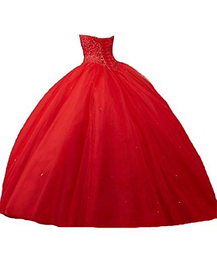 QXMYOO Sweetherart Long Prom Dress Lace Ball Gown Quinceanera Dresses 20213