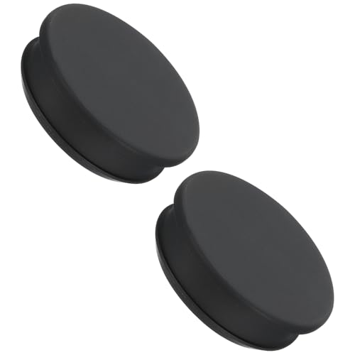 Image of MECCANIXITY Silicone Snap in Locking Hole Plugs Rubber Panel Seal Cover Flush Type Panel Round for Kitchen Rubber Bulkheads Waterproof Sealing Plugs 54.6mm /2.15 Inch Dia Black,Pack of 2