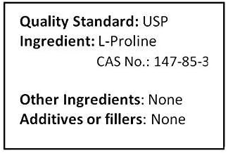 Miniatura 4 de Polvo puro de L-prolina un componente de colágeno (500 gramos (1.1 lb))