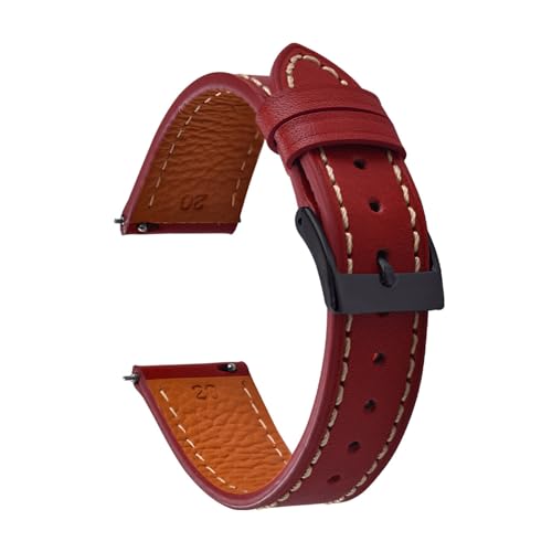Bracelet de montre en cuir 18mm 20mm 22mm compatible Omega Cartier