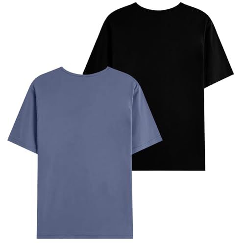Image of JUGULAR Men's Half Sleeve Cotton Printed Combo Tshirt (Pack of 2)