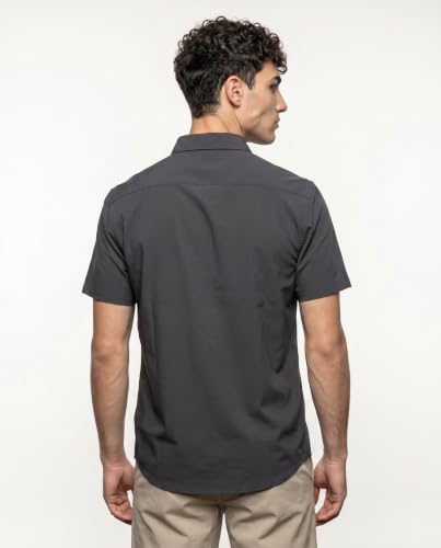 Image of Visive Mens Shirts Multi Packs Short Sleeve Button Down Dress Shirts Solid Color Big and Tall