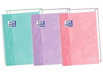 Oxford A4 Spiral Graph Notebooks Lot de 3