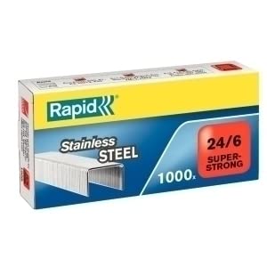 GRAPAS RAPID SUPER STRONG 24/6 mm. ACERO INOXIDABLE caja de 1000