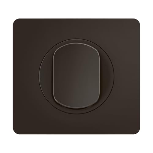 LEGRAND - Interrupteur Simple ou Va-et-vient + Plaque Céliane - 10A - Commande d'Eclairage Complète - Prêt à Installer - Noir
