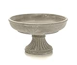 Material: hormigón linoows Bebedero para pájaros, baño para pájaros, cuenco, cuenco para plantas, maceta de hormigón