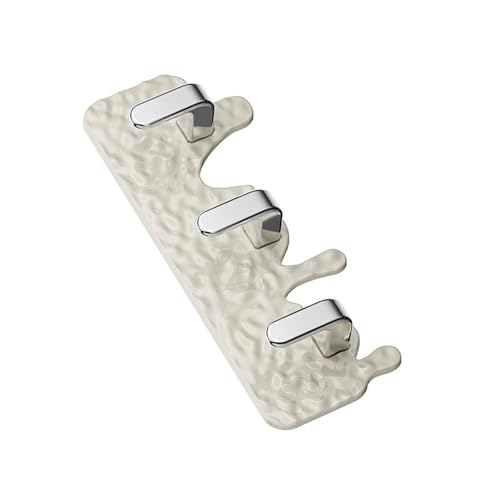 Psdndeww Práctico Gancho Triple Sin Necesidad De Clavos Fácil Instalación para Baño Cocina Oficina Accesorio Organizador Gancho Montado En La Pared Que Ahorra Espacio