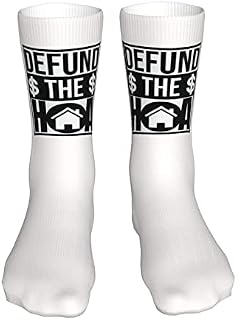 883 Compression Socks Defund The Hoa Athletic Socks Non Slip Crew Socks Comfort Sports Socks For Jogging Trekking Hiking 40cm