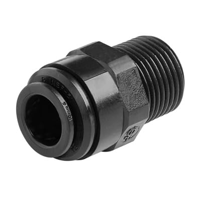 Raccord John Guest 12mm BSPT 1/2 pour connecter un tube de plomberie