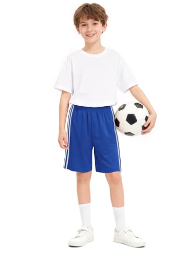 Image of Somaibo Boys Athletic Shorts, Kids Basketball Quick Dry Mesh Short for Youth Soccer Gym Sports Running