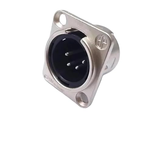 Connecteur XLR mâle en cuivre pour châssis audio robuste - 100 pièces